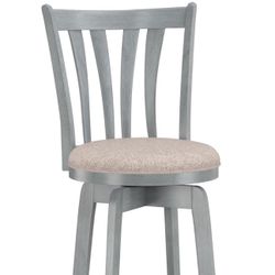 Hillsdale Furniture Savana Wood Bar Height Stool, 30" high, Blue Wire Brush