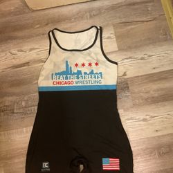 BEAT THE STREETS CHICAGO WRESTLING SINGLET SIZE LARGE