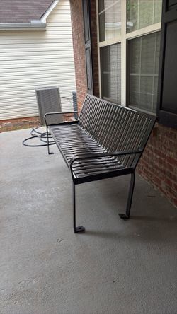 Black Used 6Ft Park bench