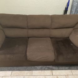 Nice Brown One Piece Couch 