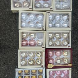 Glass ball ornaments