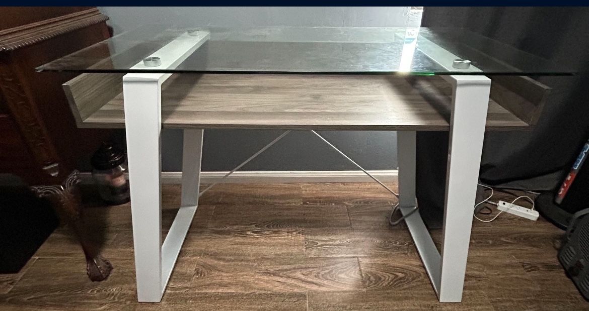 Glass Top Desk