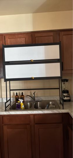 Over the sink dish rack
