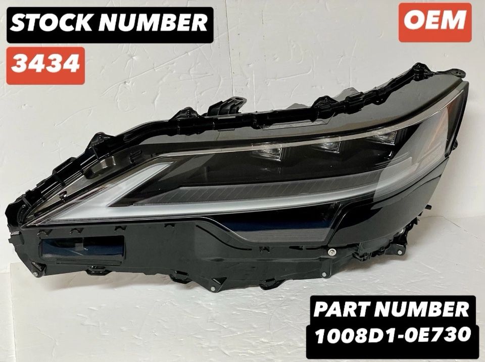 2023-2025 LEXUS RX350/RX450/RX500h OEM LH FULL LED TRIPLE BEAMS HEADLIGHT. DRIVER SIDE.