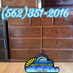 Nine Drawer Brown Chest Cajonera Comoda Nueva Bonita Real Wood 