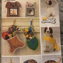 Vintage Butterick 6797 Pattern for Pets  Bed and Accessories Uncut Rare Find