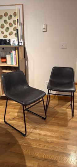 Black dining chairs, set of 6