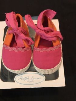 Ralph Lauren baby lace tie shoes for baby
