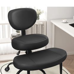 Primy Criss Cross Office Chair - ADHD Cross Legged Chair with Wheels - Adjustable Height Ergonomic Kneeling Desk Chairs for Meditation Yoga Home Offic