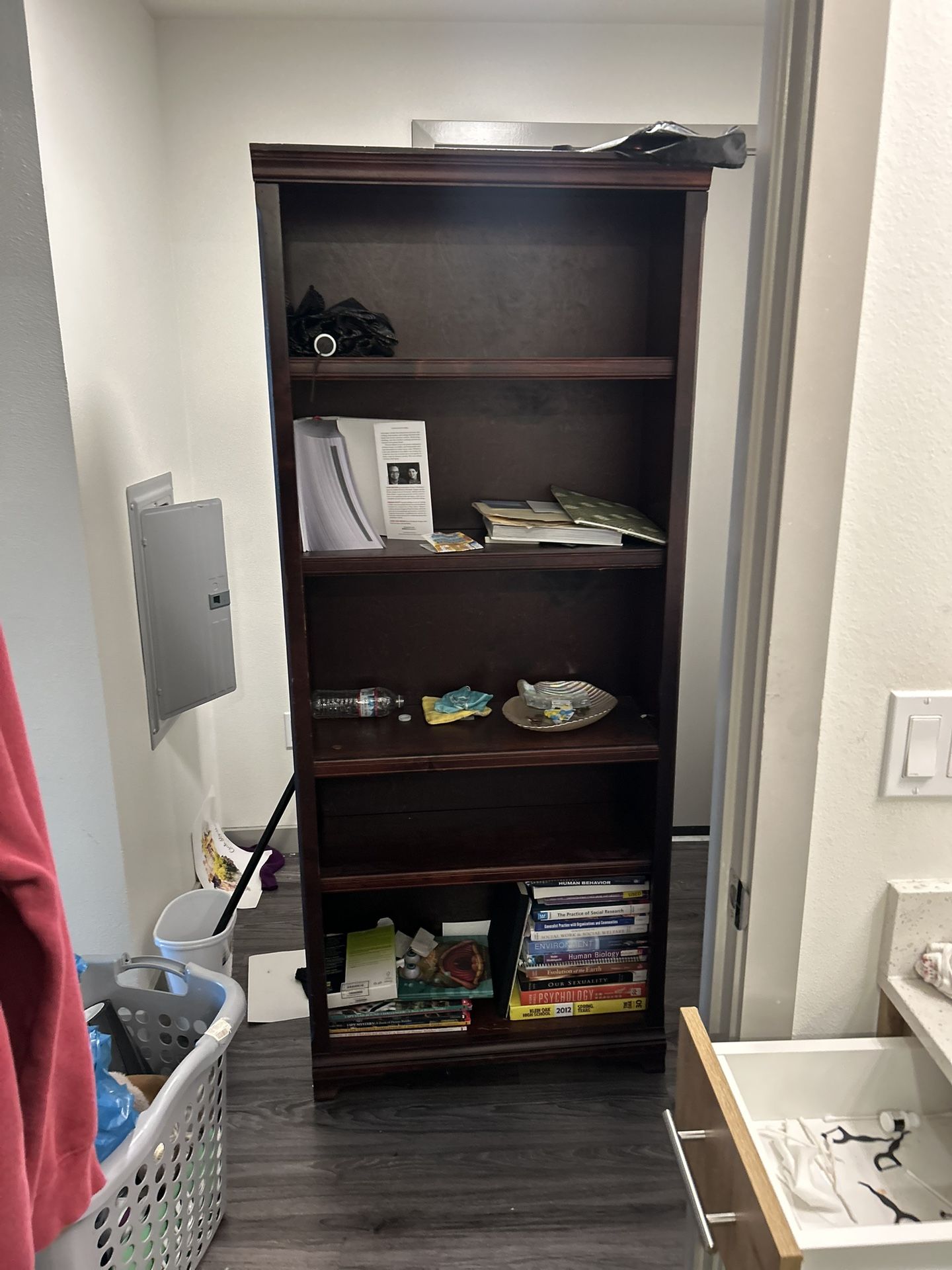 Brown Bookshelf