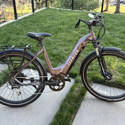 Aventon Level Step-Through E-Bike In Rose Gold (Practically New!) 