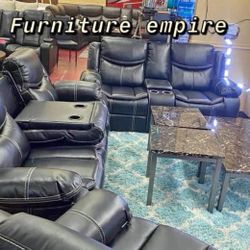 Furniture Living Room Sofa Loveseat Leather Recliner