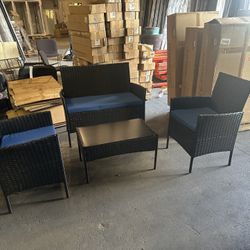 New Inbox Patio Set With Cushions (we Finance And Deliver)