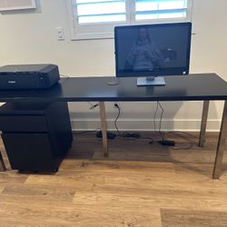 IKEA Desk And File Cabinet