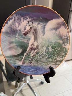 Unicorn of the Sea Collector Plate by Princeton Gallery