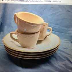 Vintage Sterling China bowls plates mugs by Buffalo
