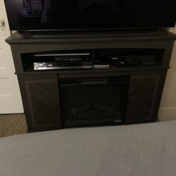 TV stand electric fireplace