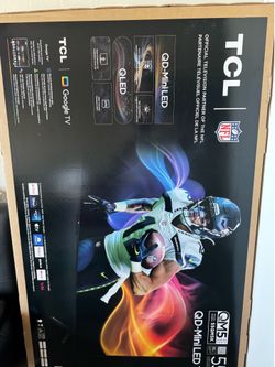 New in box TCL 55” 4k tv 55qm5k