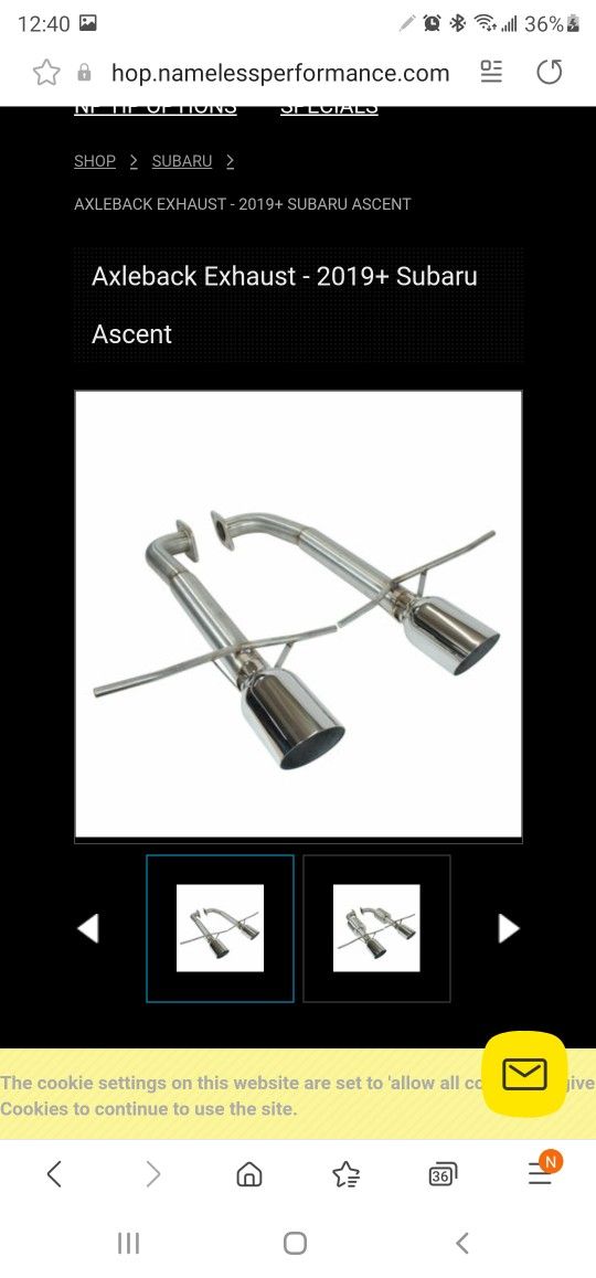 I Have A Nameless Performance Muffler Delete For A 2019 Subaru Ascent
