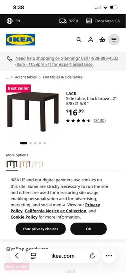 IKEA Lack Side Tables Set Of 2
