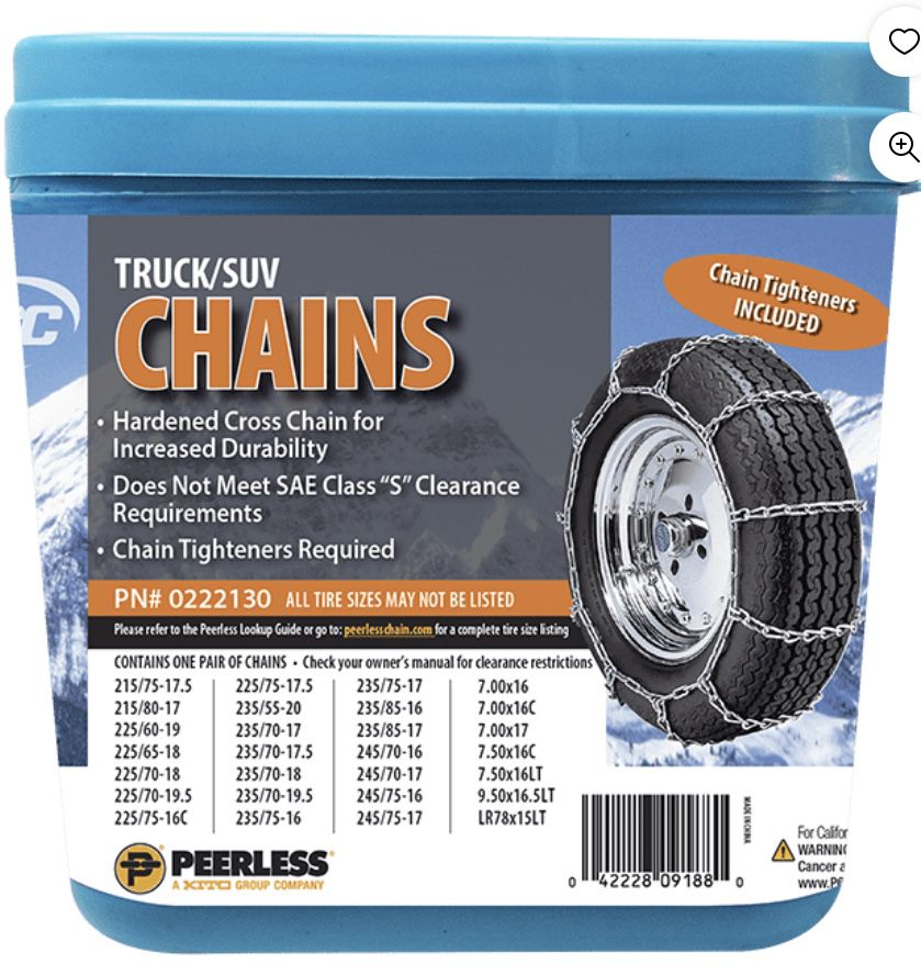 Truck SUV RV Chains Peerless 0222130