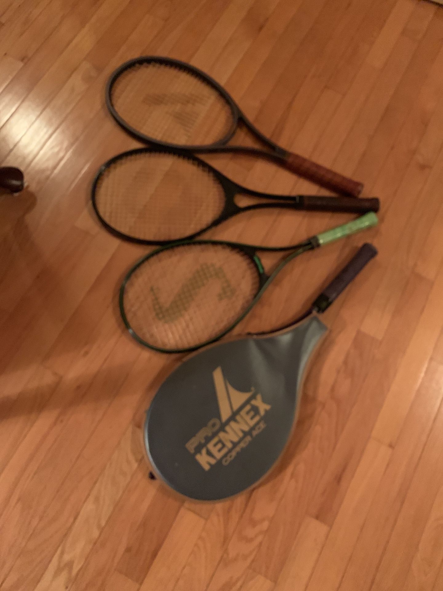 4 tennis rackets