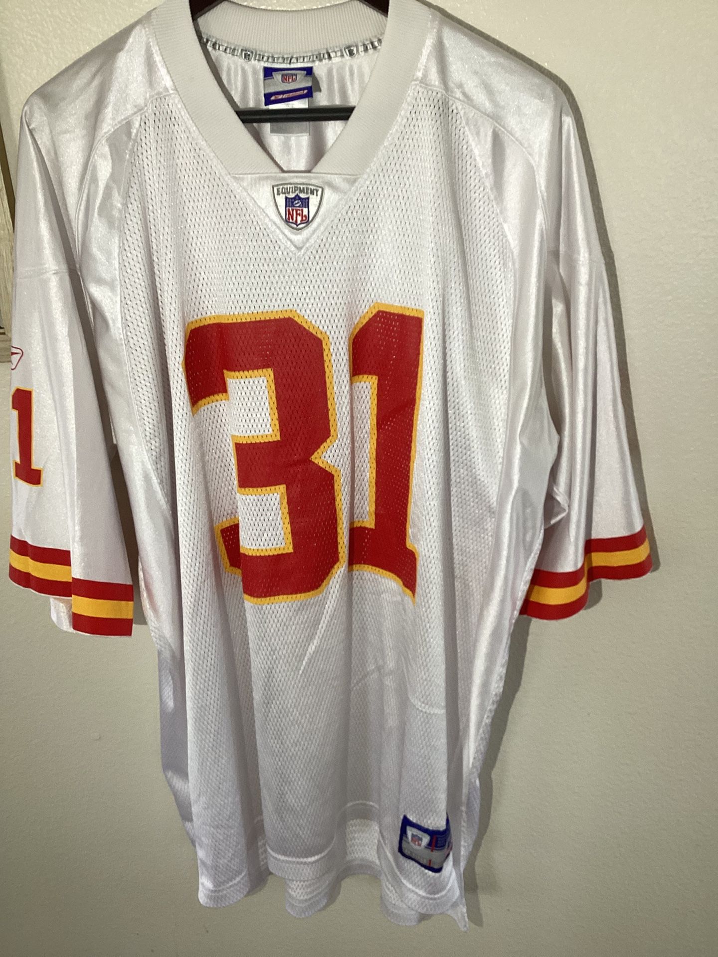 Vintage NFL Reebok Priest Holmes Football Kansas City Chiefs #31 Jersey Sz 2XL