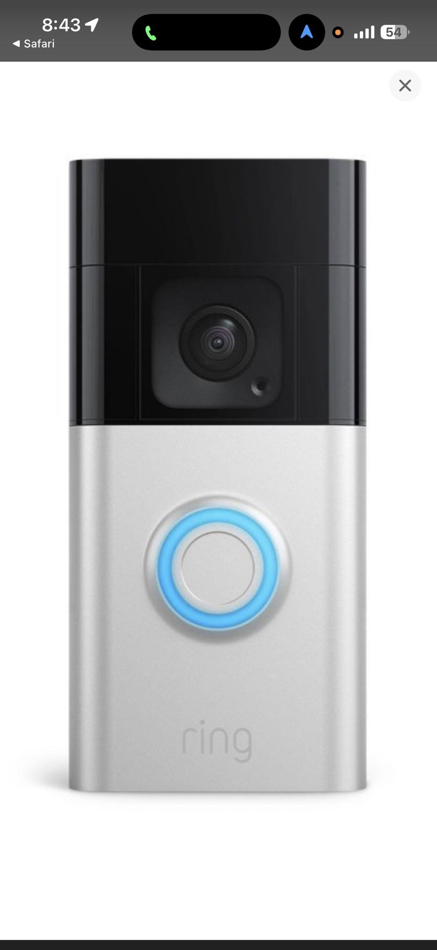Ring Battery Doorbell Plus - Smart Wi-Fi Video Doorbell with Head-to-Toe HD+ Video - Satin Nickel: 2-Way Talk, Motion Activated