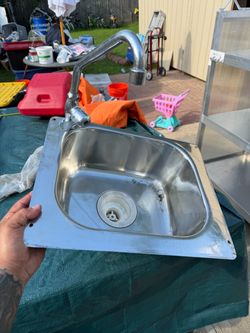 Stainless Steel Sink with Faucet