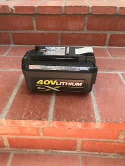 Ryobi 40 v lithium 6AH battery