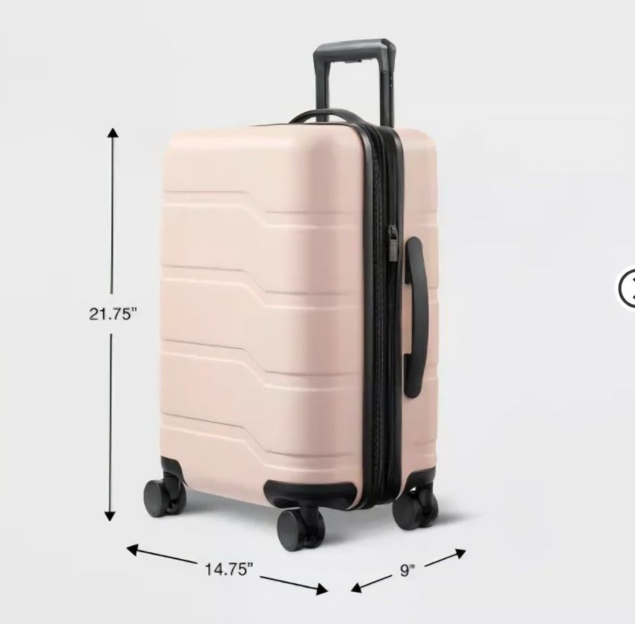 Open Story Carry on Suitcase Color Pink