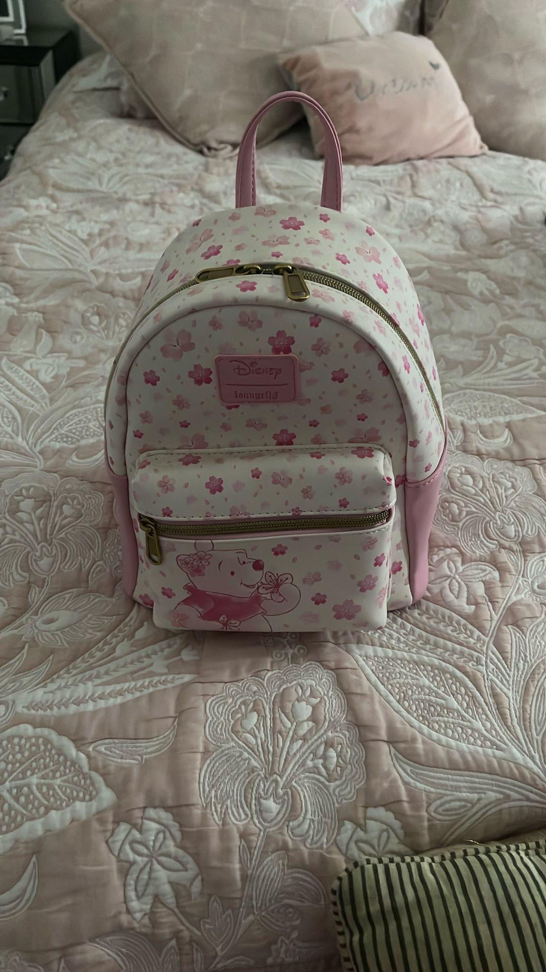 Pink Sakura Winnie the Pooh Loungefly Backpack
