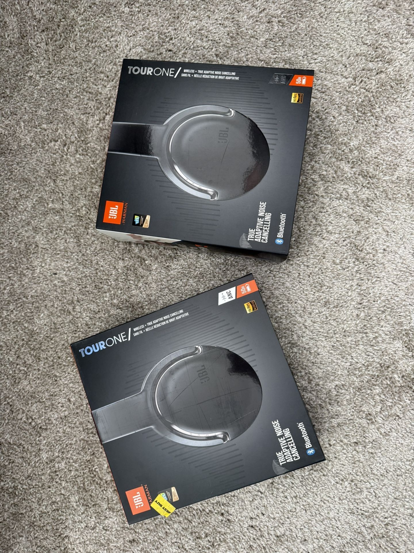JBL Tour One wireless, over-ear, noise-canceling headphones