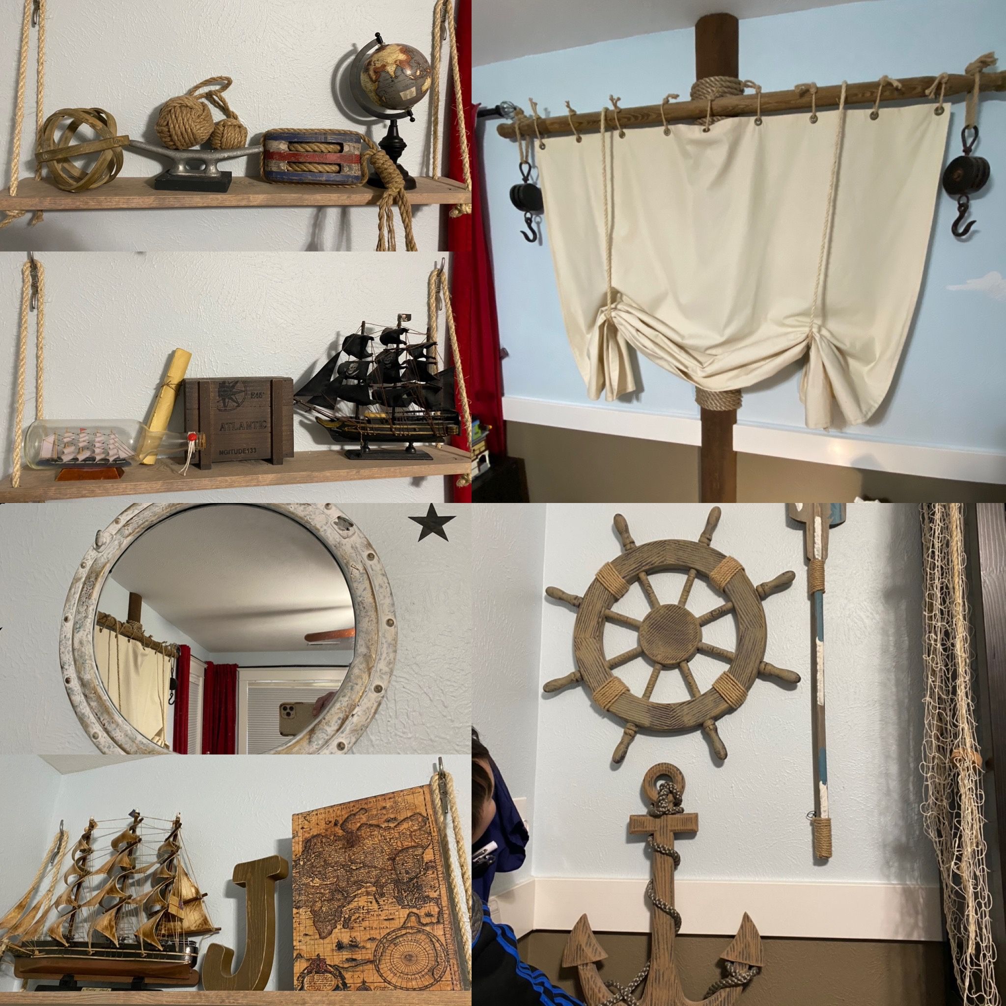 Nautical Pirate Ship Sail And Room Decor