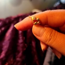 Heart Ring With A Heart Stick With Light