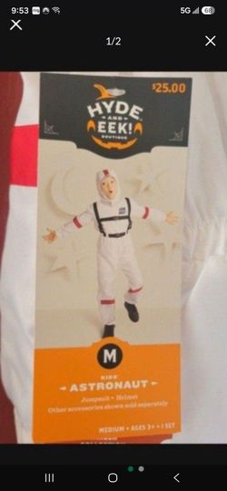 Kids Astronaut Suit With Helmet MEDIUM