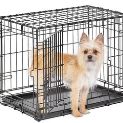 Animal crate, black metal