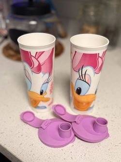 2 Daisy Duck Tumblers, Tupperware