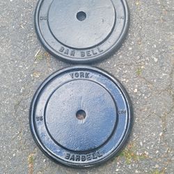 Vintage York Standard 1" Plates-25lbs Cash or Zelle 