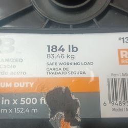 GALVANIZED STEEL CABLE  3/32X500 Ft $100