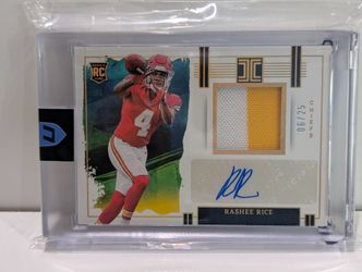 2023 Panini Immaculate Rashee Rice RC Patch Auto /25 Chiefs Rookie