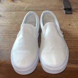 White Vans Size 4