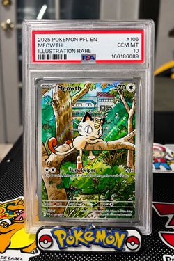 PSA 10 Meowth Illustration Rare 106/094 2025 Pokemon PFL