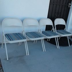 4 Folding Chairs 