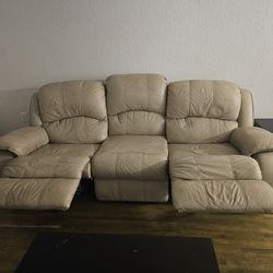 Leather Recling Couch