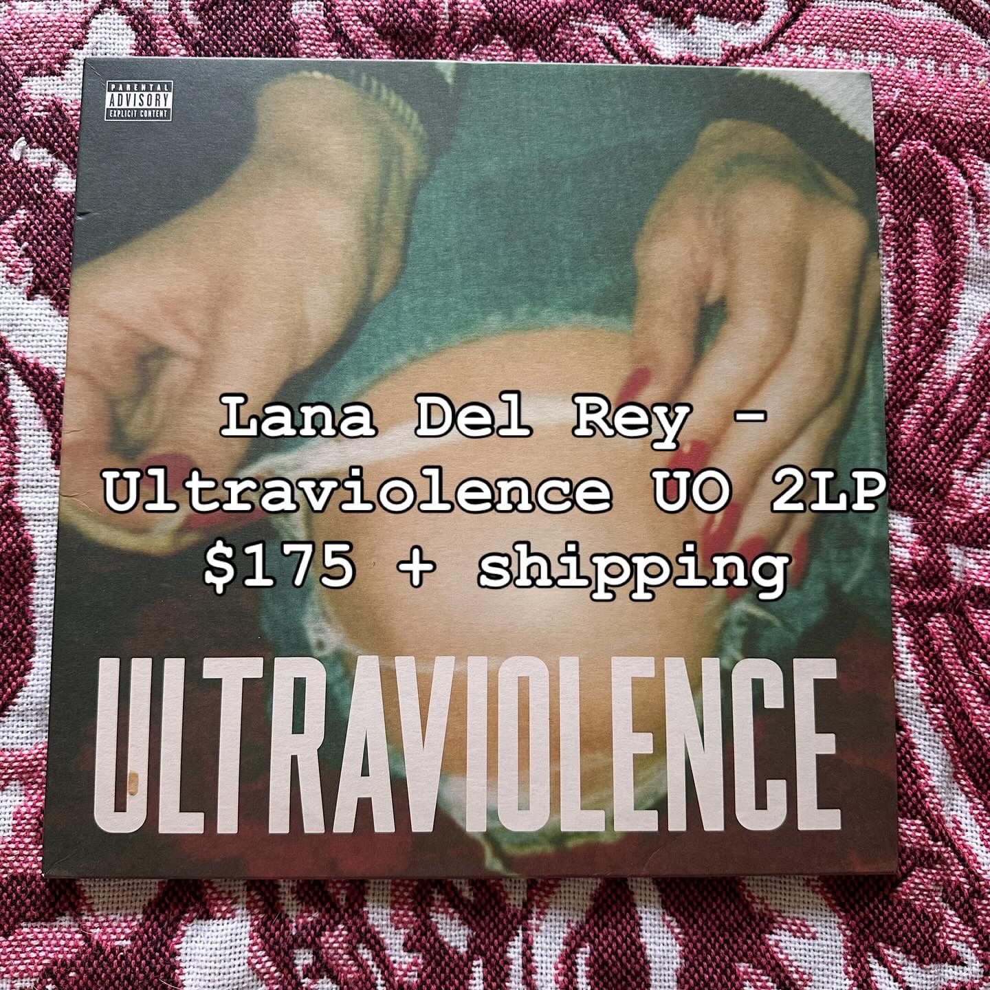 Ultraviolence Lana Del Rey Urban Outfitters 2LP