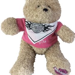 Harley Davidson Pink Chick Bear