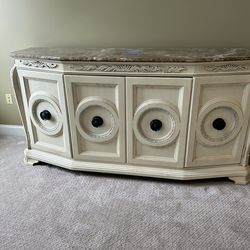 TV Stand / Credenza  Buffet Marble Top