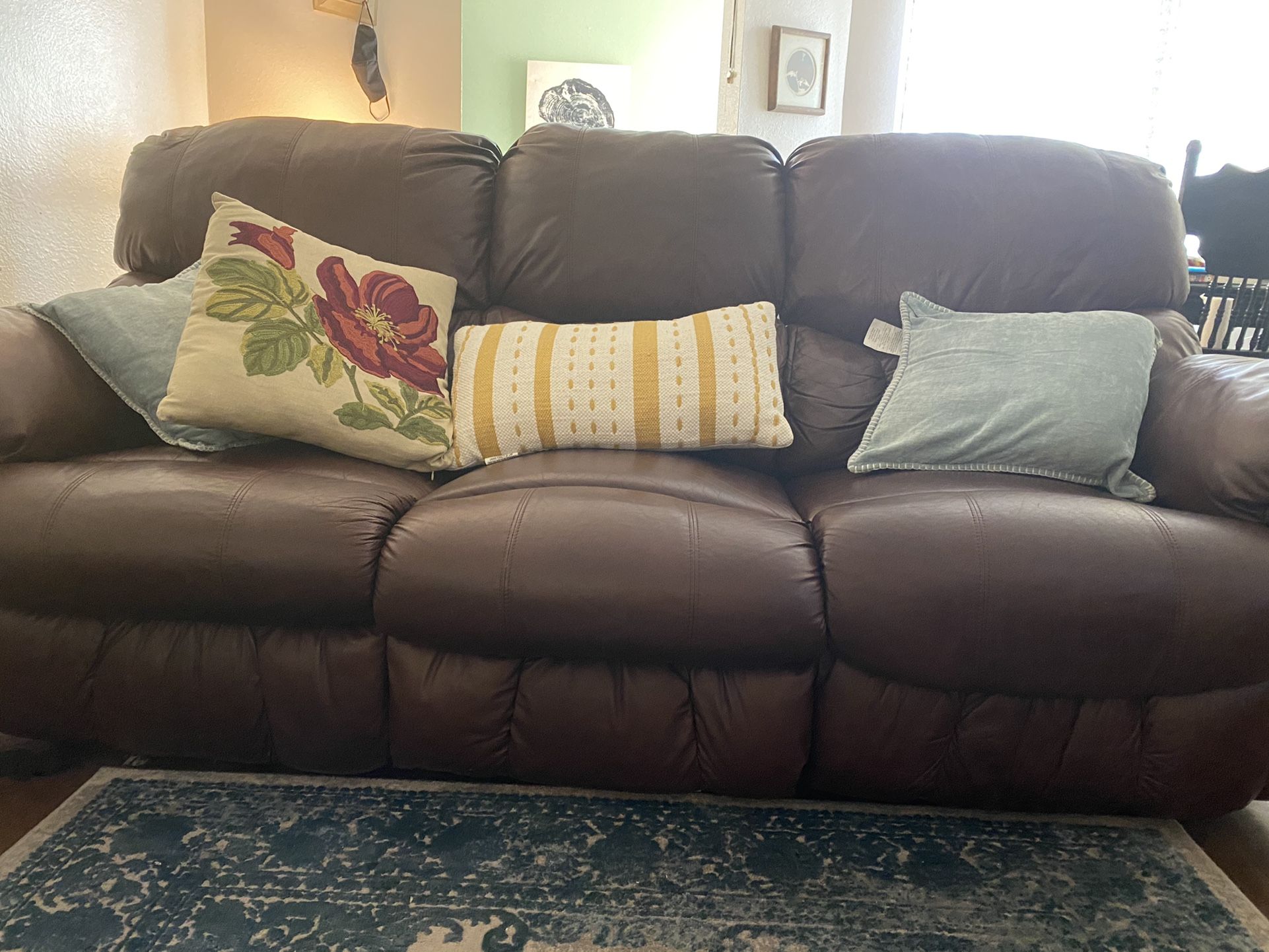 Free Faux Leather Recliner
