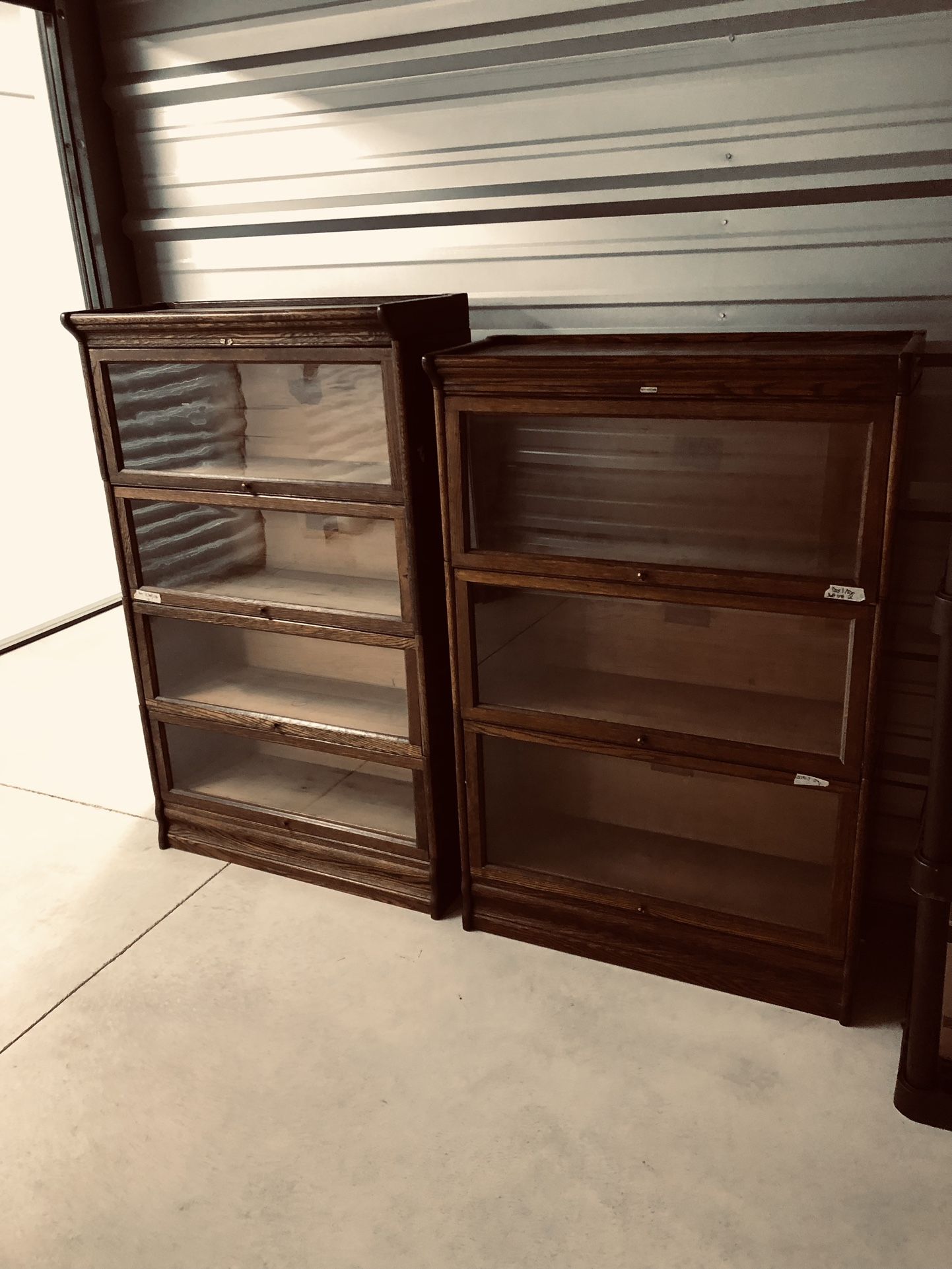 Antique Lundstrom Barrister Bookcases